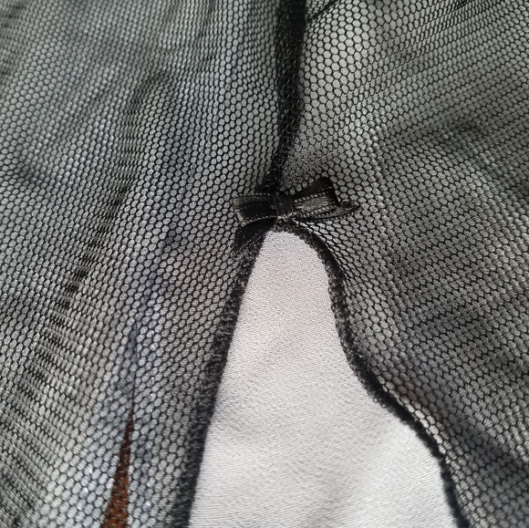 Victoria's Secret Black Mesh BabyDoll Lingerie - Picture 4 of 6